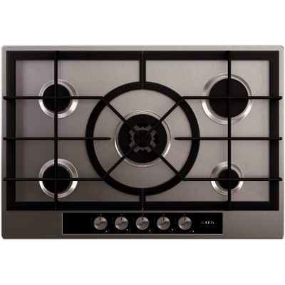 AEG HG75SM5449 Gas Hob in Stainless Steel AEG HG75SM5449 Gas Hob in Stainless Steel